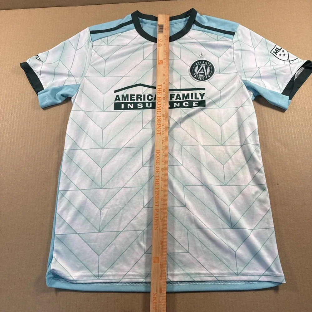 adidas Atlanta United FC Soccer Jersey White/Green, See Measurement Photos
